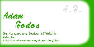 adam hodos business card
